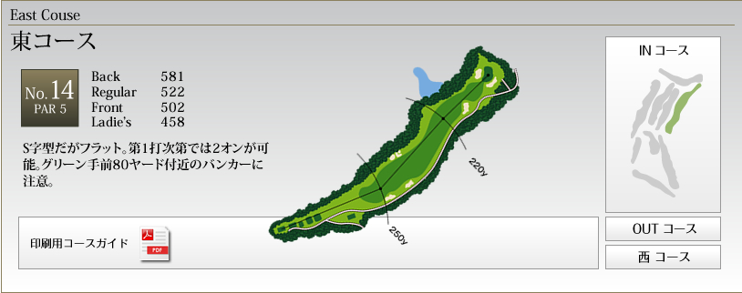 東コースNo.14